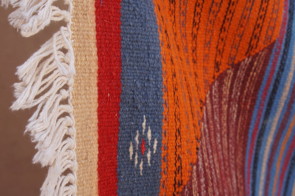 HANDMADE MOROCCAN PICASO RUNNER RUG