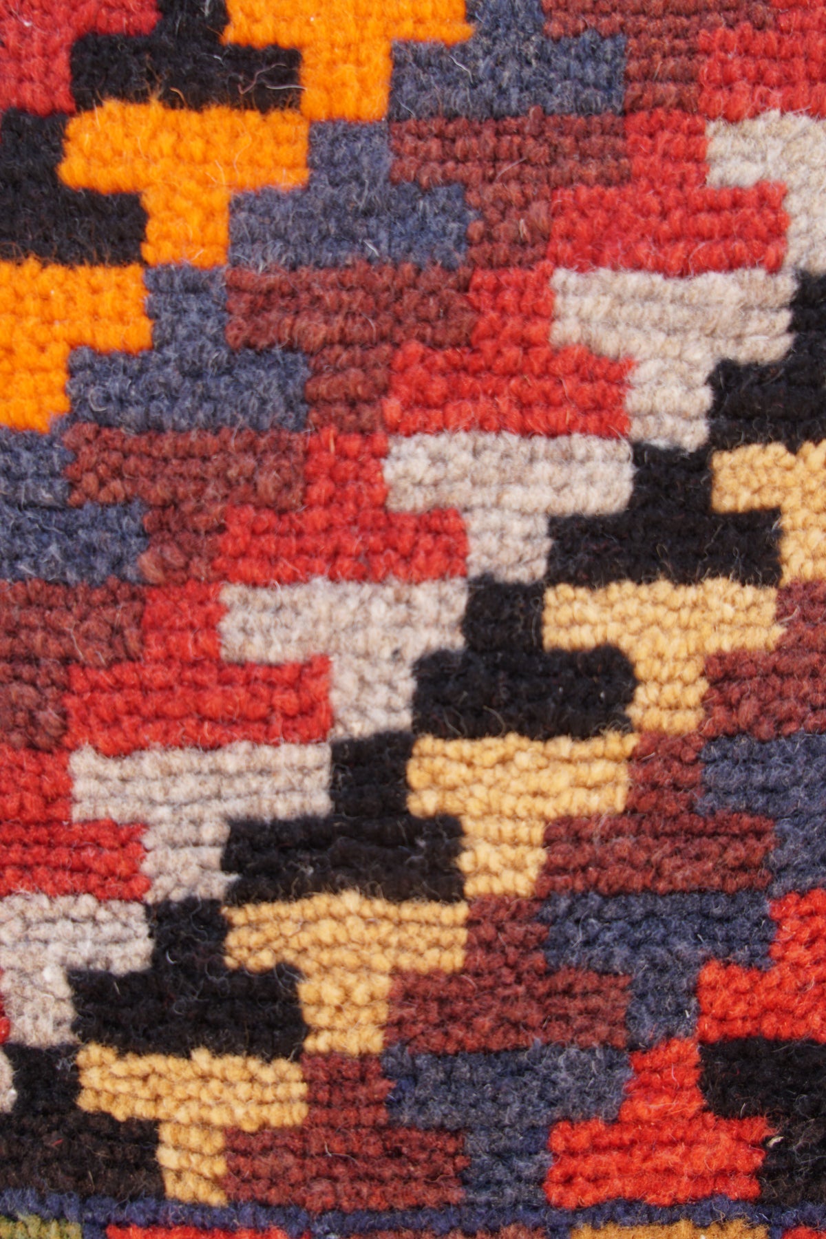 MOSAIC BERBER PICASSO RUG- HANDWOVEN TAZNAKHT WOOL CARPET