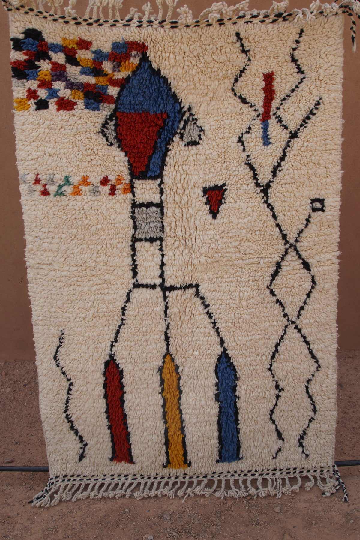 CONTEMPORARY AZILAL RUG- HANDWOVEN MOROCCAN WOOL RUG
