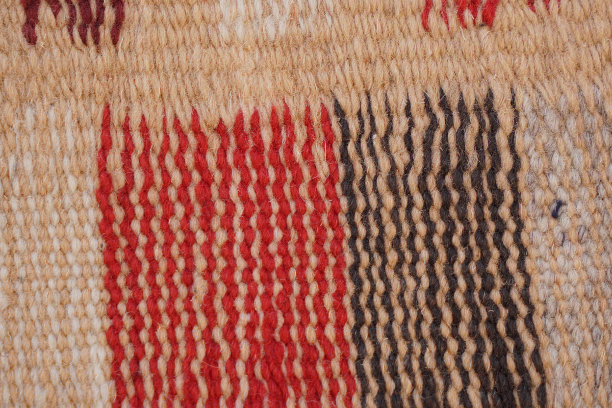 BERBER PICASO TAZNAKHT RUG - HANDWOVEN MOROCCAN FLAT WEAVE CARPET