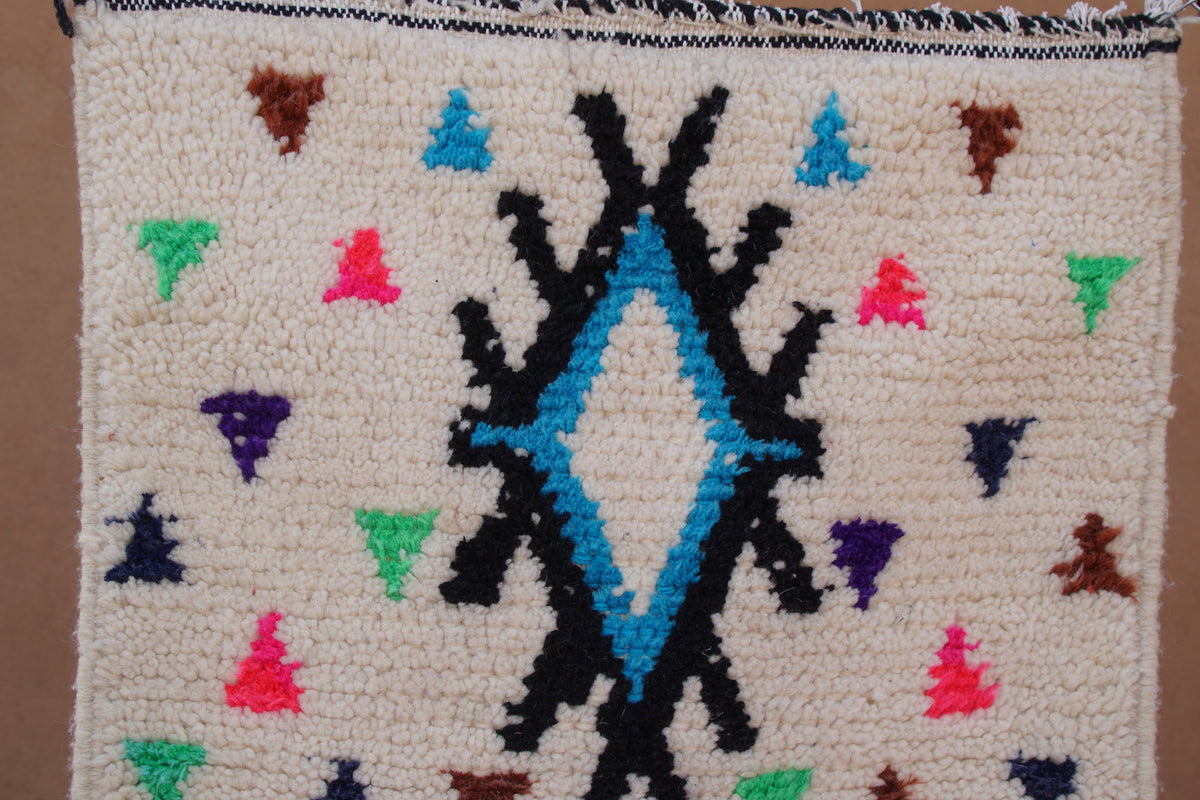 CONTEMPORARY BENI OURAIN RUG- MOROCCAN WOOL BERBER CARPET
