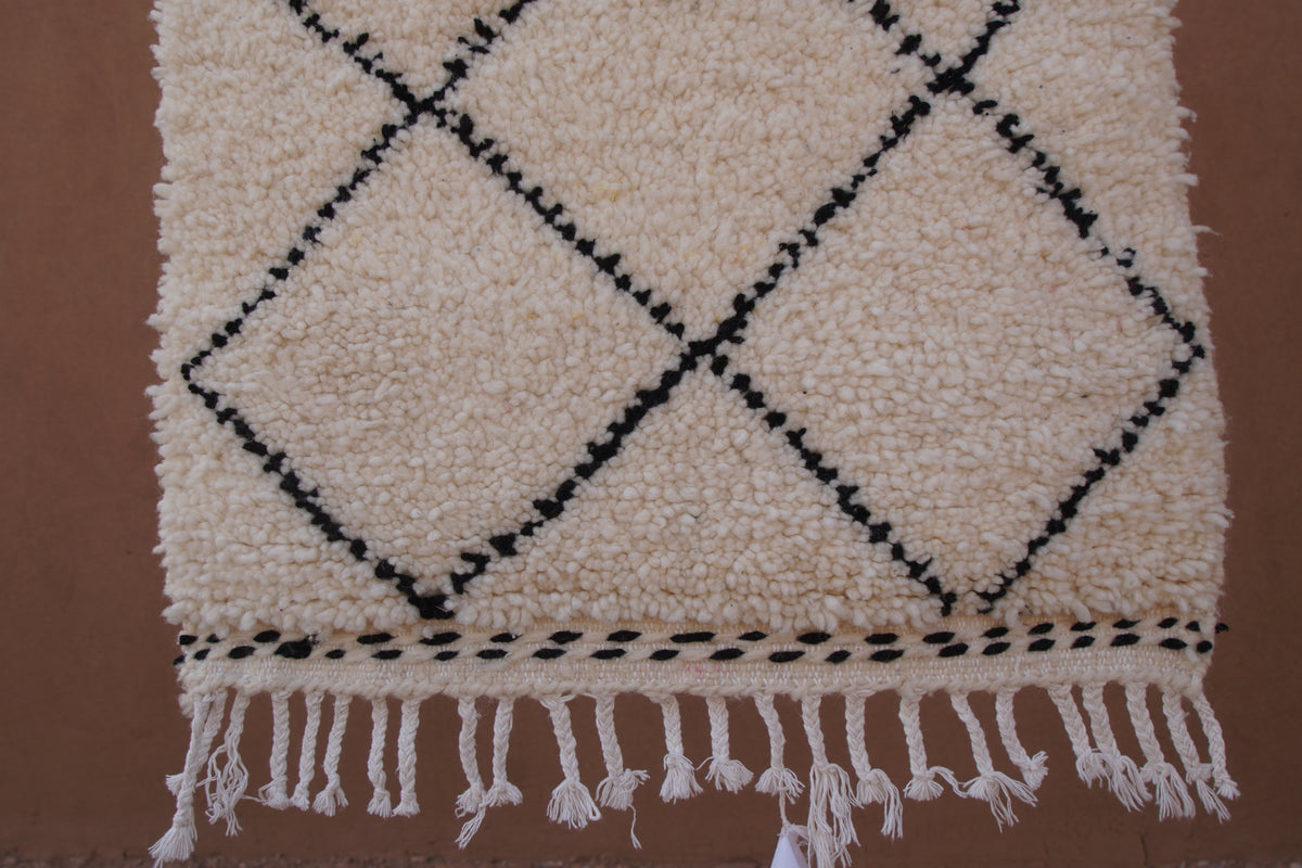 GEOEOMETRIC BENI OURAIN RUG - HANDWOVEN BERBER WOOL CARPET