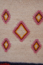 MOSAIC BERBER PICASSO RUG- HANDWOVEN TAZNAKHT WOOL CARPET