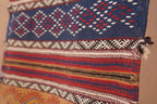 AKHNIF THREE TECHNIQUE RUG - FLAT WEAVE BERBER WOOL RUG