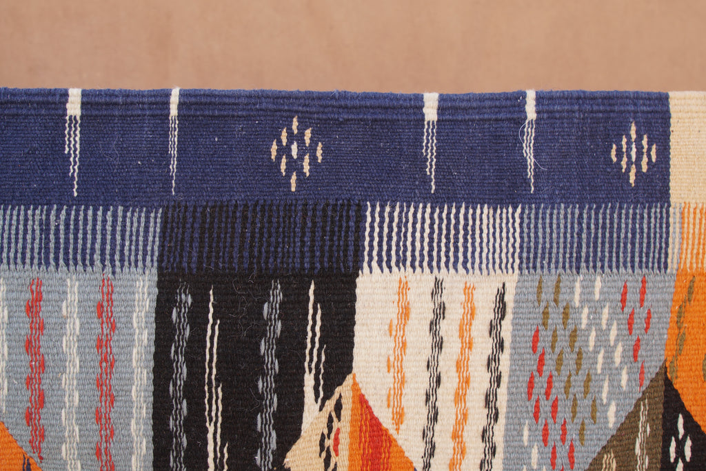MOSAIC TAZNAKHT RUG - BERBER PICASO MOROCCAN WOOL CARPET