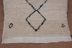 BENI OURAIN RUNNER RUG- HANDWOVEN MOROCCAN WOOL BERBER CARPET