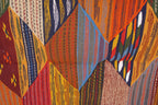 MOROCCAN  PICASO  BERBER RUG - HANDMADE  FLATWEAVE KILIM