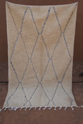 BENI OURAIN RUG - MOROCCAN DIAMOND PATTERN WOOL BERBER CARPET