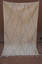BENI OURAIN RUG - MOROCCAN DIAMOND PATTERN WOOL BERBER CARPET