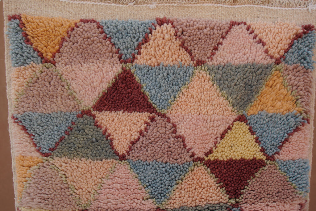 CONTEMPORARY BENI OURAIN RUG- HANDWOVEN MODERN BERBER WOOL RUG