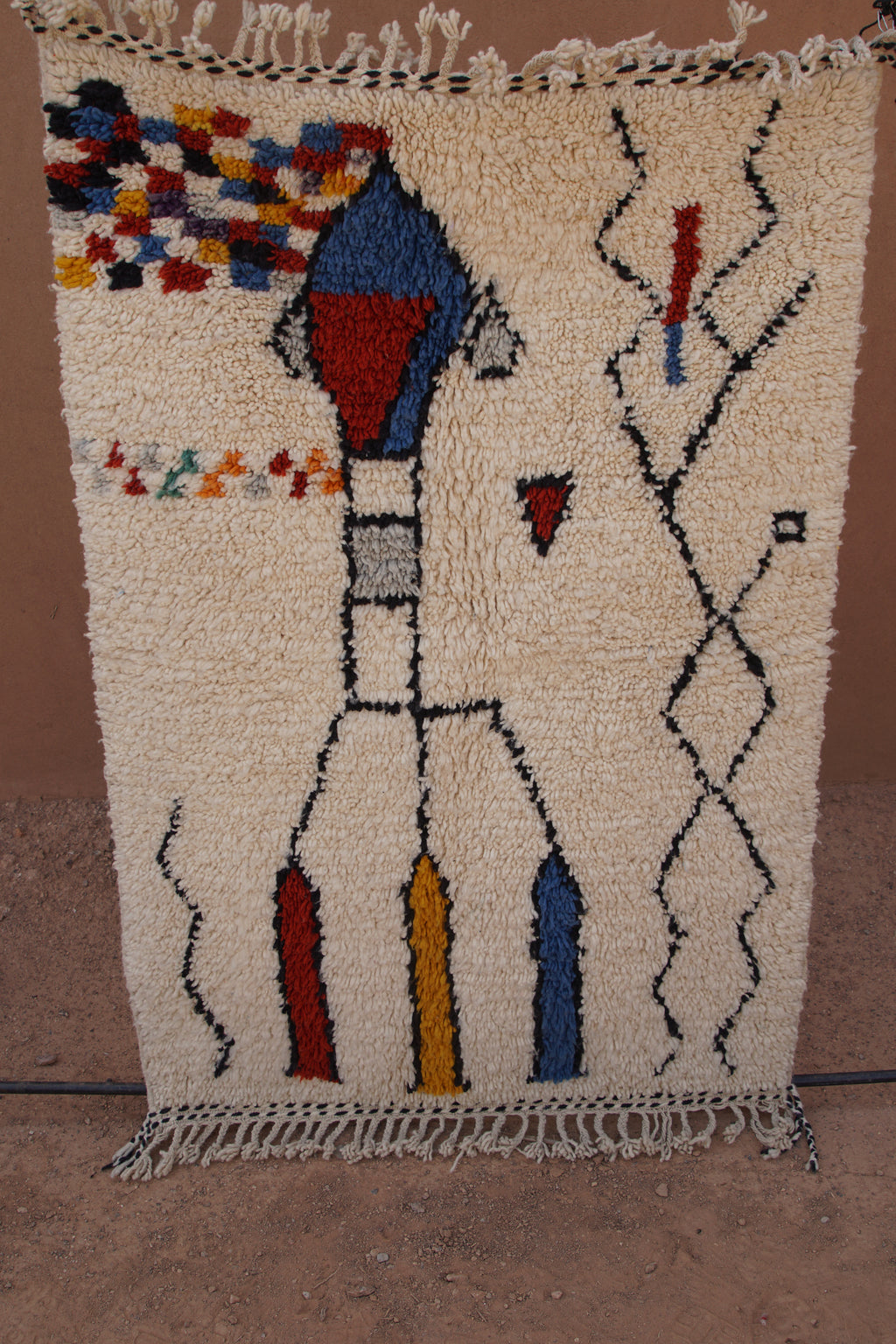 CONTEMPORARY AZILAL RUG- HANDWOVEN MOROCCAN WOOL RUG