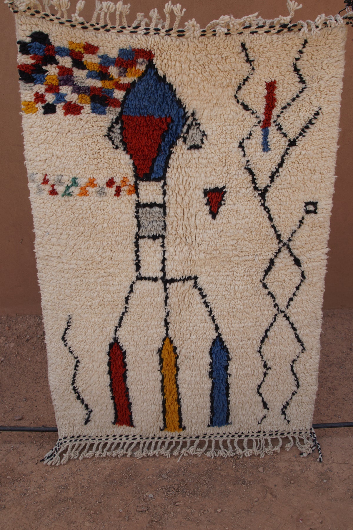 CONTEMPORARY AZILAL RUG- HANDWOVEN MOROCCAN WOOL RUG