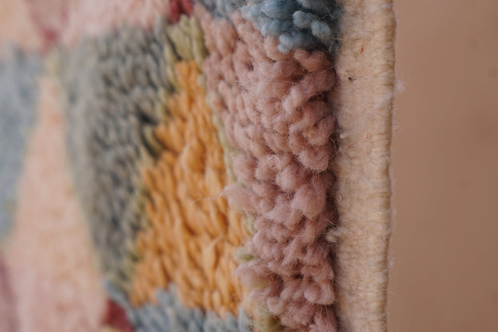 CONTEMPORARY BENI OURAIN RUG- HANDWOVEN MODERN BERBER WOOL RUG