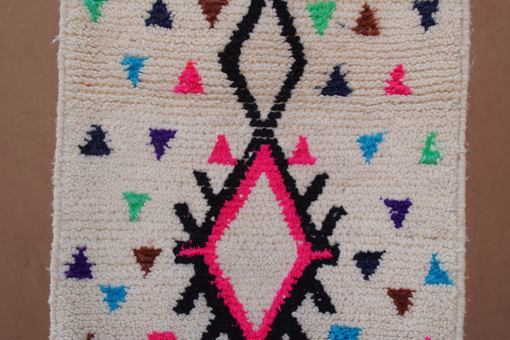 CONTEMPORARY BENI OURAIN RUG- MOROCCAN WOOL BERBER CARPET