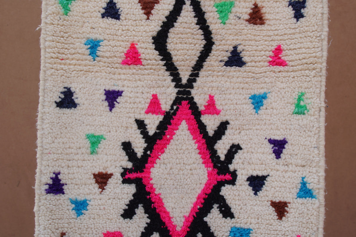 CONTEMPORARY BENI OURAIN RUG- MOROCCAN WOOL BERBER CARPET