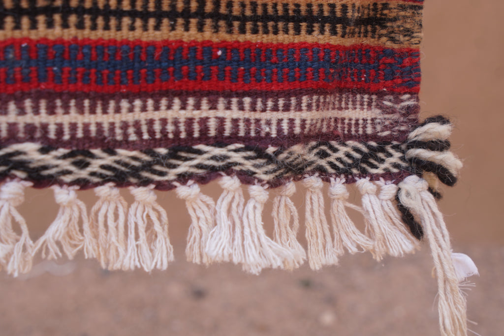 AKHNIF THREE TECHNIQUE RUG - FLAT WEAVE BERBER WOOL RUG