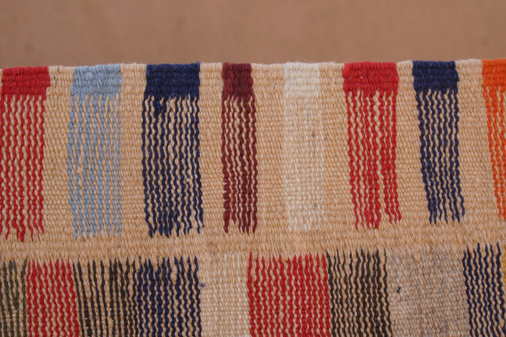 BERBER PICASO TAZNAKHT RUG - HANDWOVEN MOROCCAN FLAT WEAVE CARPET