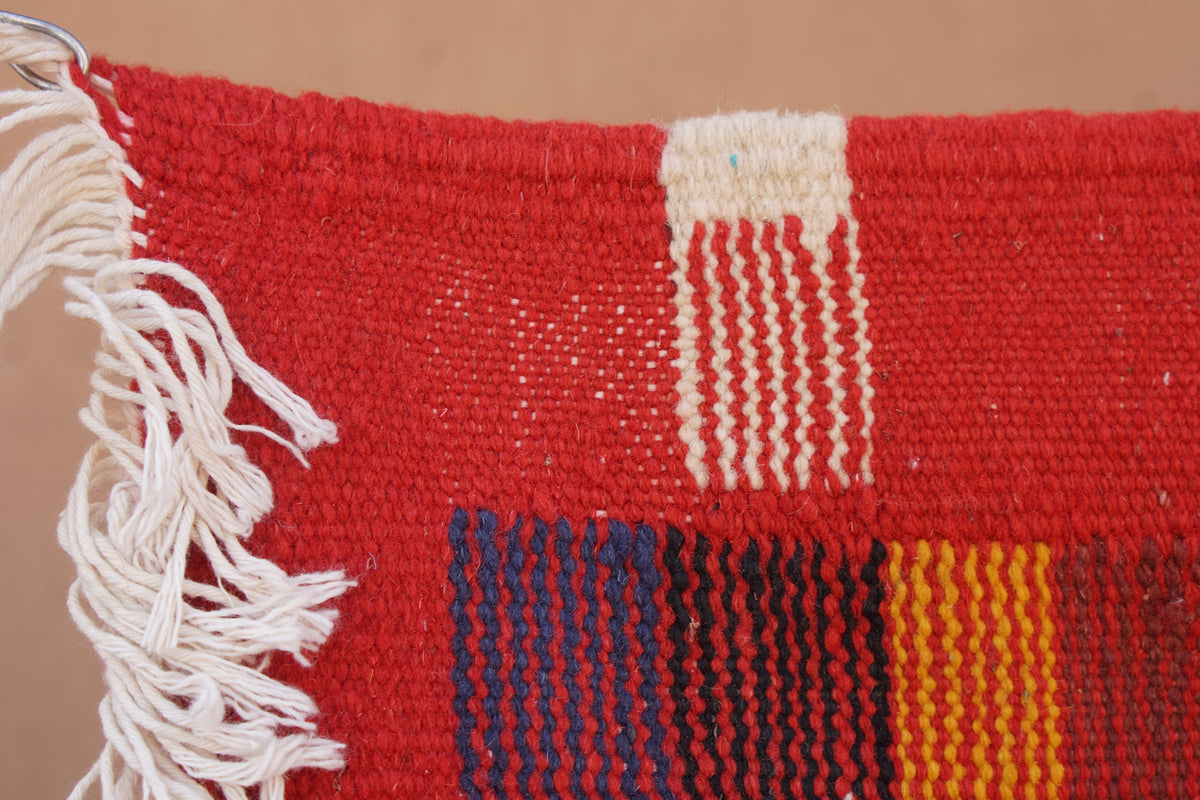 MOROCCAN BERBER PICASO HANDMADE FLATWEAVE RUG