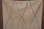 BENI OURAIN RUG - MOROCCAN DIAMOND PATTERN WOOL BERBER CARPET
