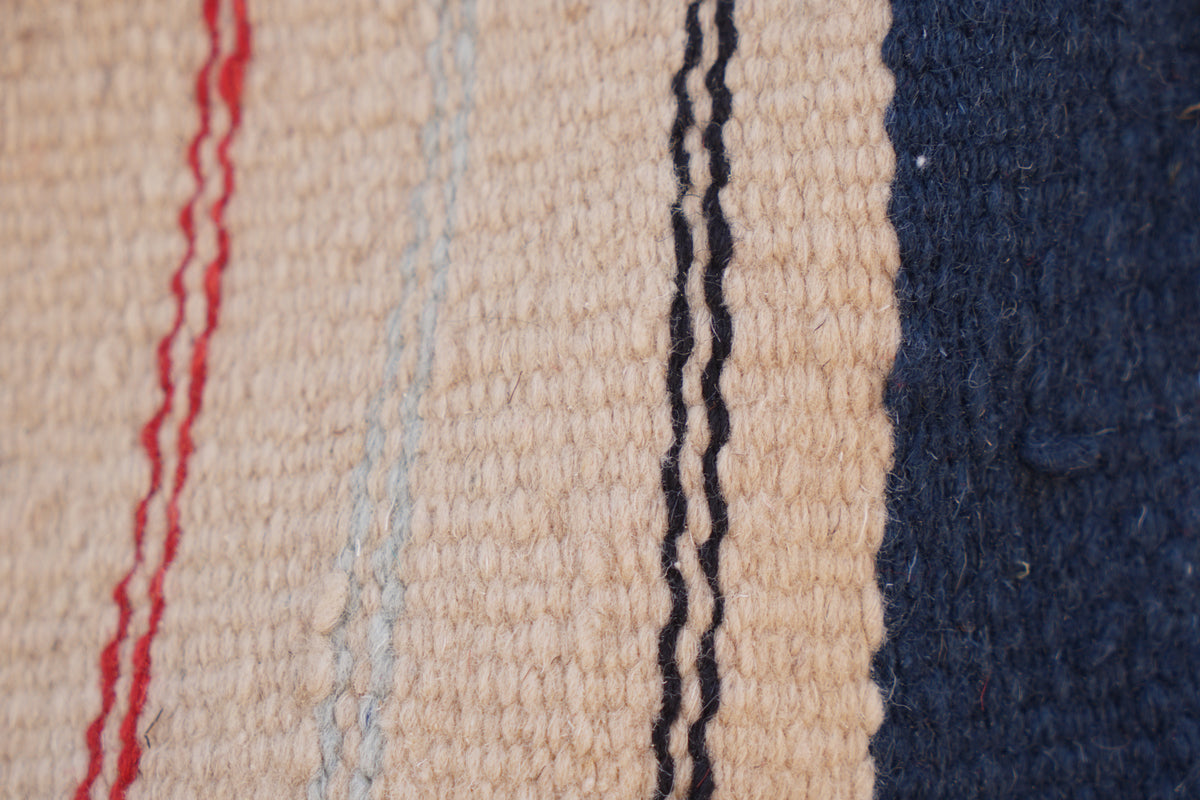 BERBER PICASO RUG- ABSTRACT FLAT WEAVE WOOL CARPET