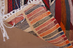 HANDMADE MOROCCAN BERBER PICASO FLATWEAVE RUG
