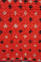 MOSAIC BERBER PICASSO RUG- HANDWOVEN TAZNAKHT WOOL CARPET
