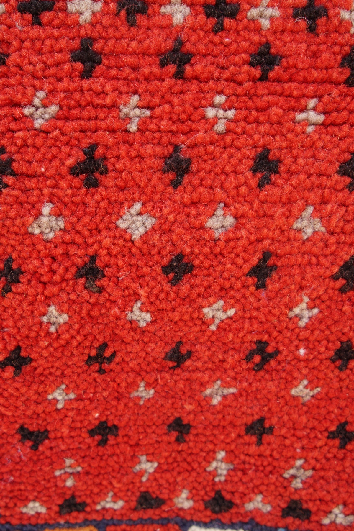 MOSAIC BERBER PICASSO RUG- HANDWOVEN TAZNAKHT WOOL CARPET