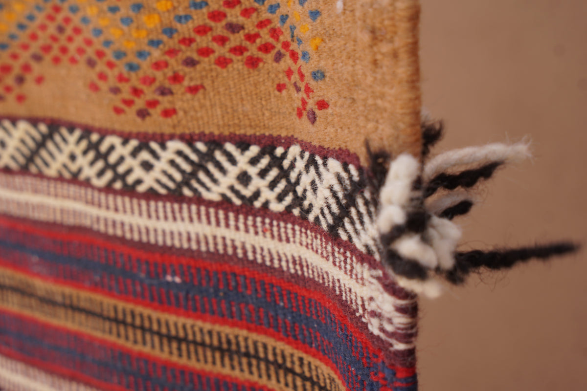 AKHNIF THREE TECHNIQUE RUG - FLAT WEAVE BERBER WOOL RUG