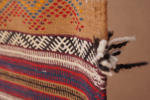 AKHNIF THREE TECHNIQUE RUG - FLAT WEAVE BERBER WOOL RUG