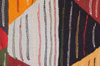 BERBER PICASO RUG- ABSTRACT FLAT WEAVE WOOL CARPET