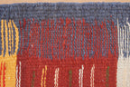 BERBER PICASO RUG- ABSTRACT FLAT WEAVE WOOL CARPET