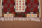 MOSAIC BERBER PICASSO RUG- HANDWOVEN TAZNAKHT WOOL CARPET