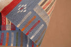 HANDMADE MOROCCAN PICASO RUNNER RUG